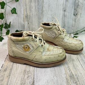 Sefeni Exotic Shoes Made of Tail crocodile & ostrich kids Size 11.5